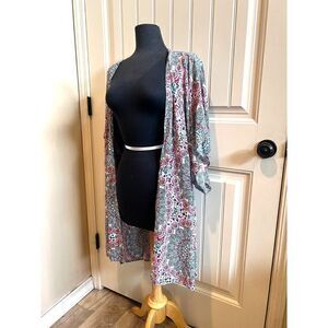 Stylish Tysa Designer Kimono/Coverup with Vibrant Print - One Size Fits Most